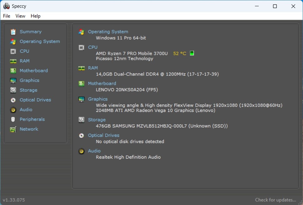 Thinkpad T495/Ryzen 7 Pro 3700U/16GB RAM/FHD IPS/512GB SSD - 11