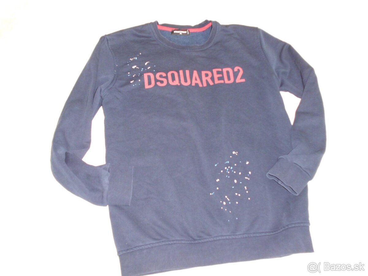 Dsquared pánska mikina tmavomodrá L-XL - 11