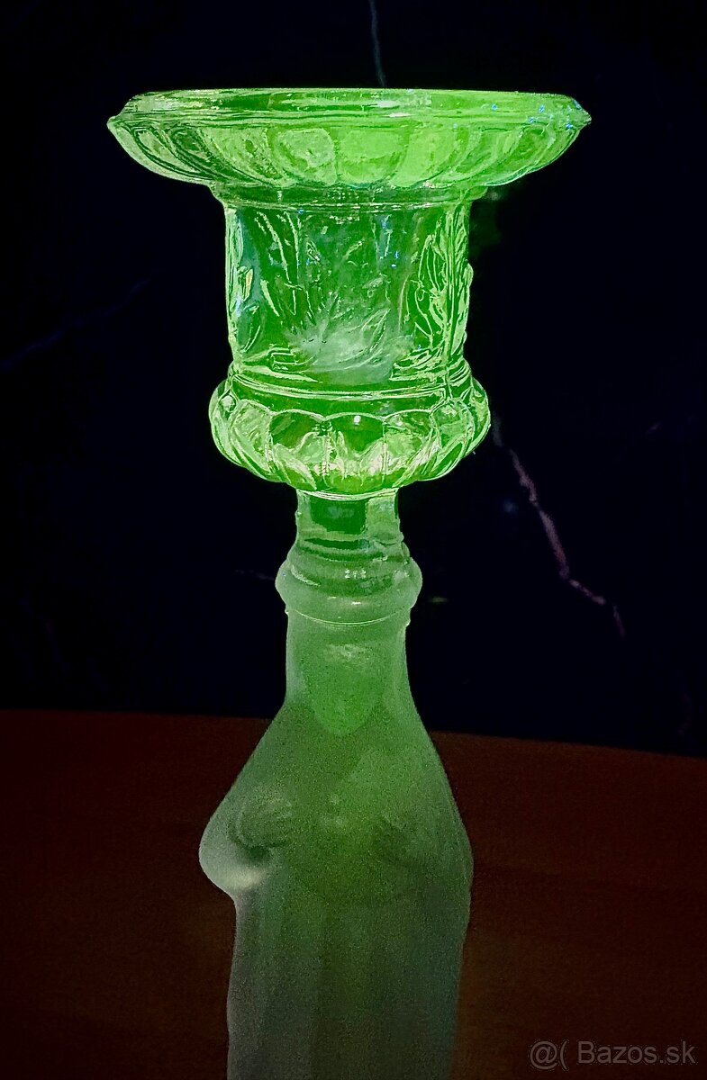 ART DECO svietnik Val Saint Lambert, TOP stav - 11