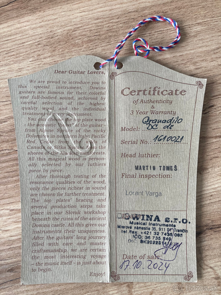 Gitara Dowina Granadillo DC-ds - 11