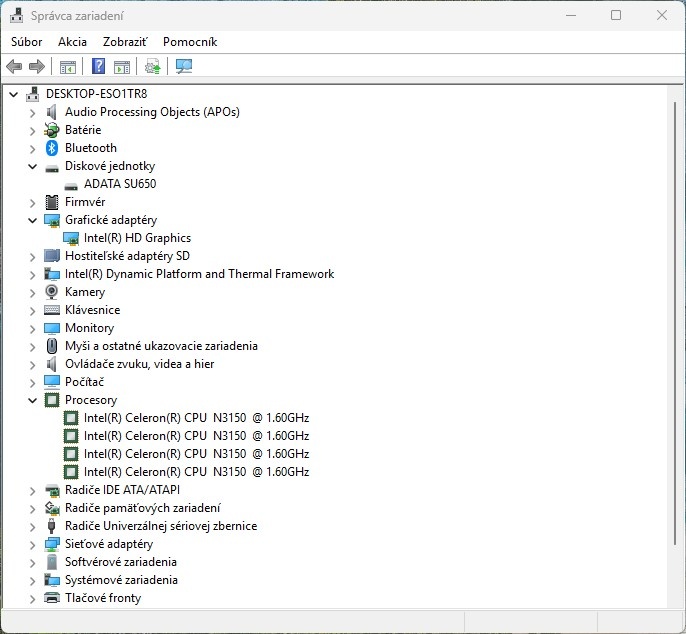 Acer ES1-131-C82S /Intel Celeron N3150/4GB RAM/HD/128GB SSD - 11