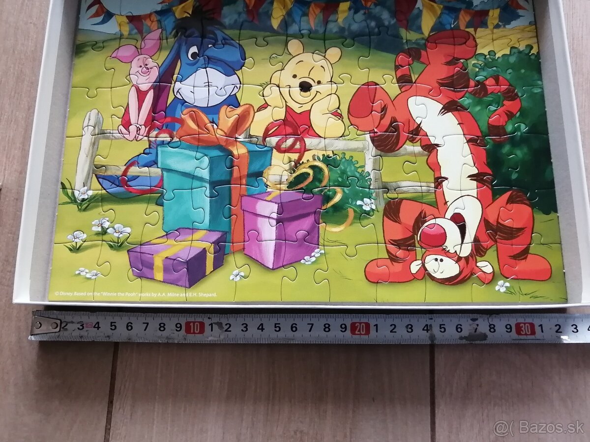Puzzle Hľadá sa Dory, Macko PU, Bambi, Minnie, Ebchantimals - 11