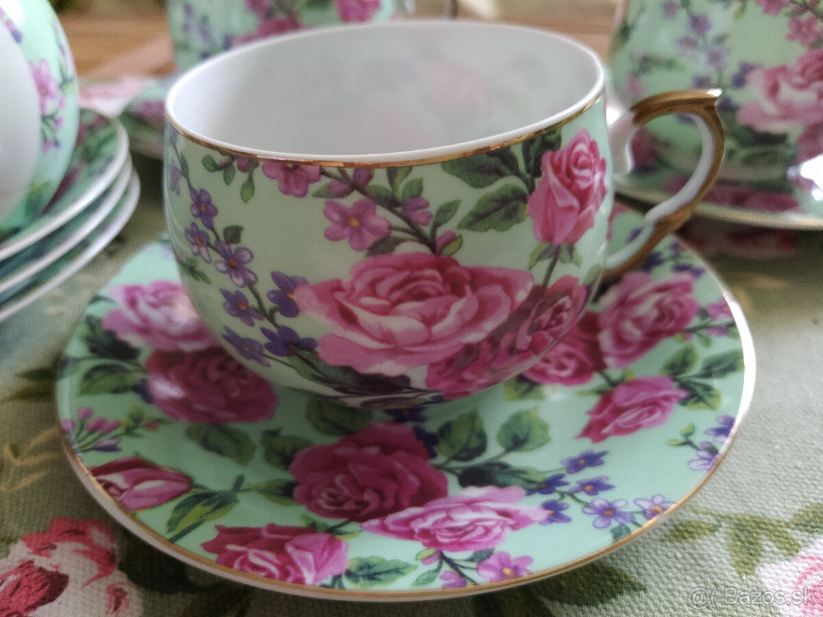 NOVÁ Shabby Chic sada porcelánových šálok (iba osobný odber) - 11