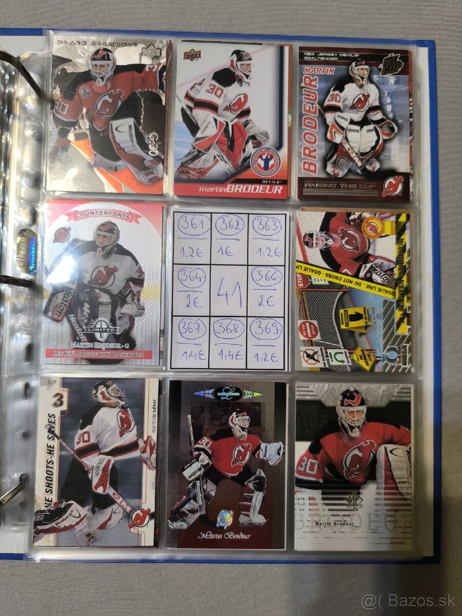 Hokejové kartičky - Martin Brodeur 2 - 11