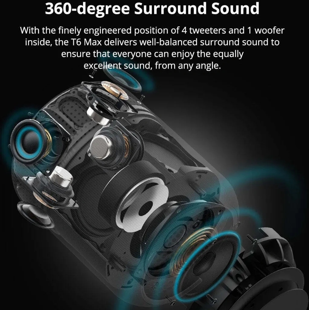 Tronsmart Element T6 Max 60W prenosný reproduktor Bluetooth - 11