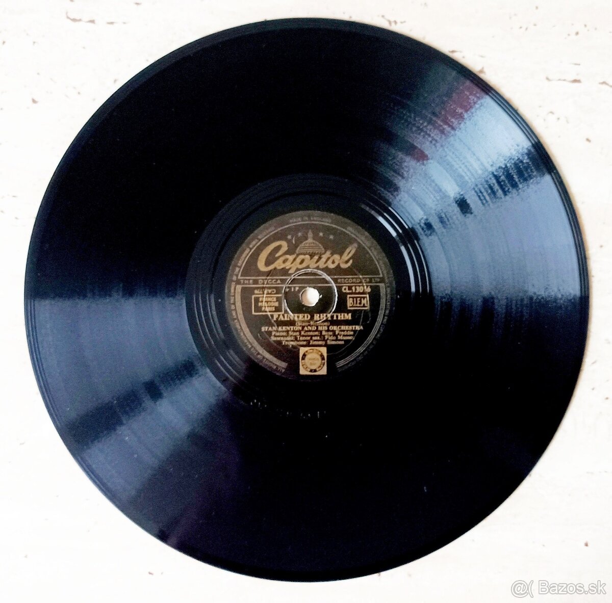 9 starožitných šelakových gramodesek americký jazz, swing - 11