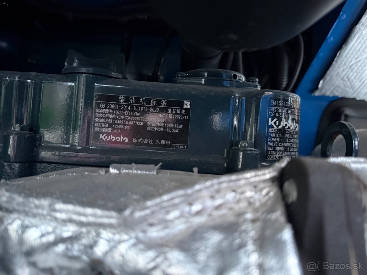 Minibager 1.3T Kubota motor - 11