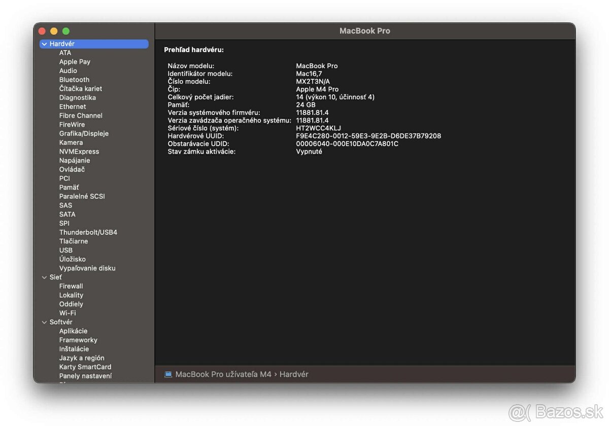 ⭐️ MacBook Pro 16" (2024), M4 PRO, 512TB, 3 cykly batérie - 11