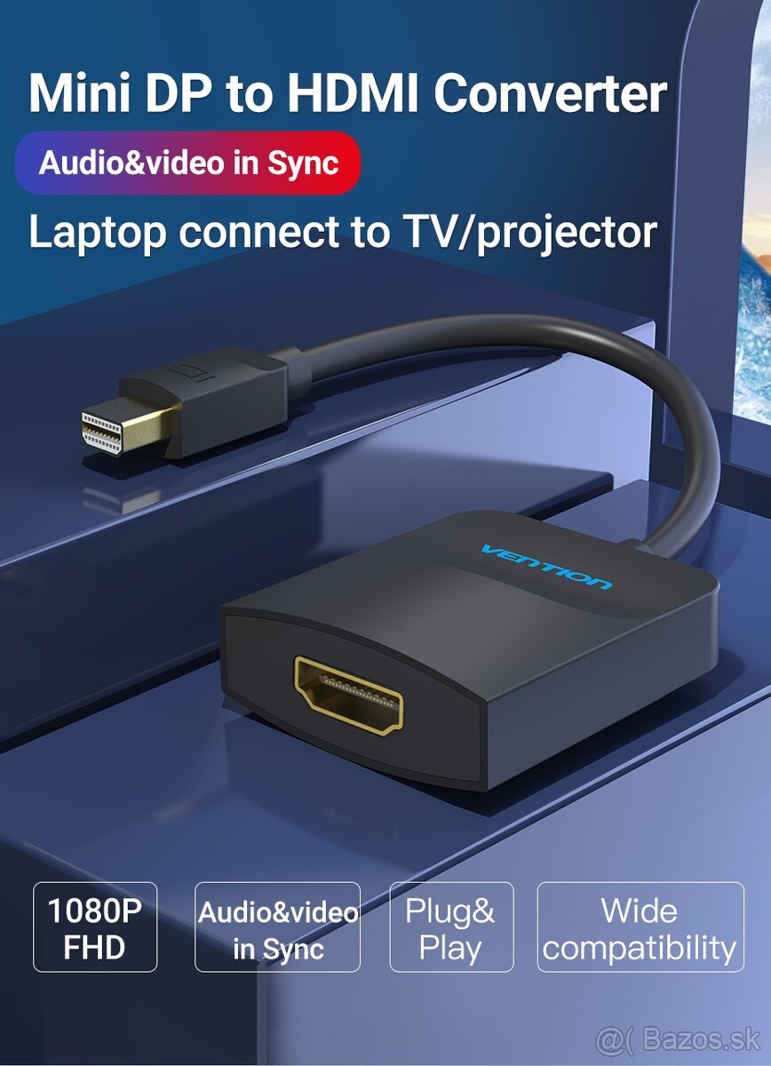 VENTION adaptér Mini DP / Thundebolt - HDMI, 4K, NOVÝ - 11