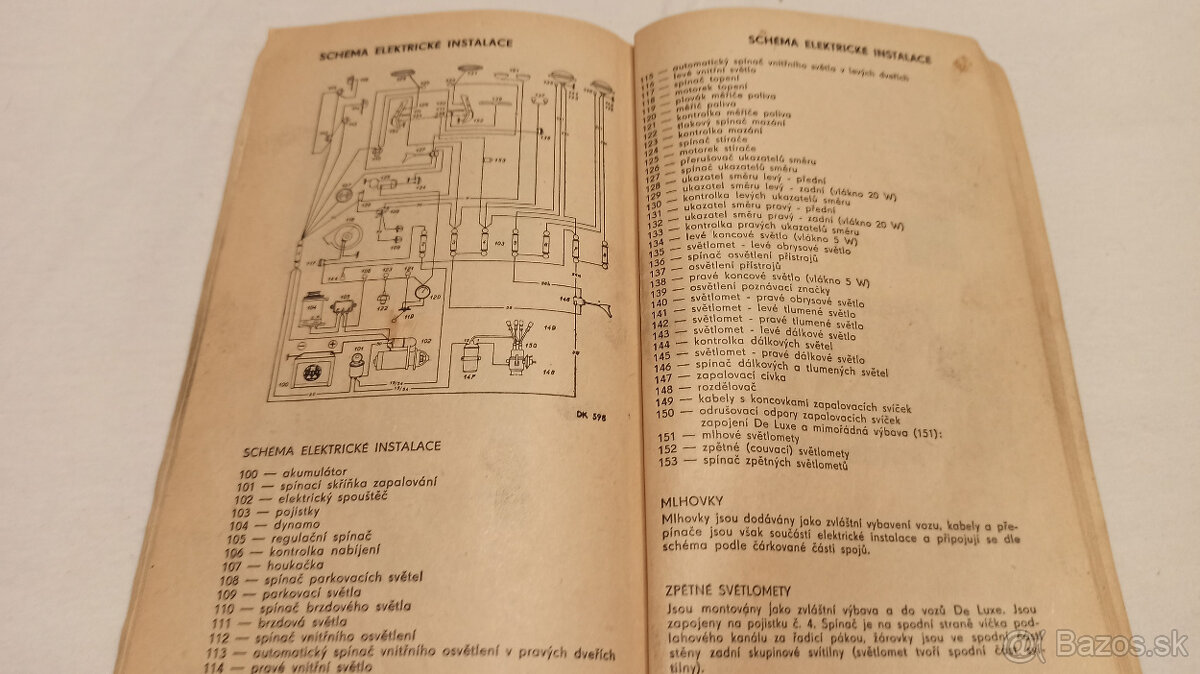 Škoda 1000 MB - návod k obsluze a údržbě příručka Š1000 - 11