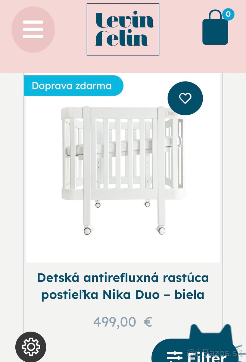 Postieľka LevinFelin Nika antireflux - 11