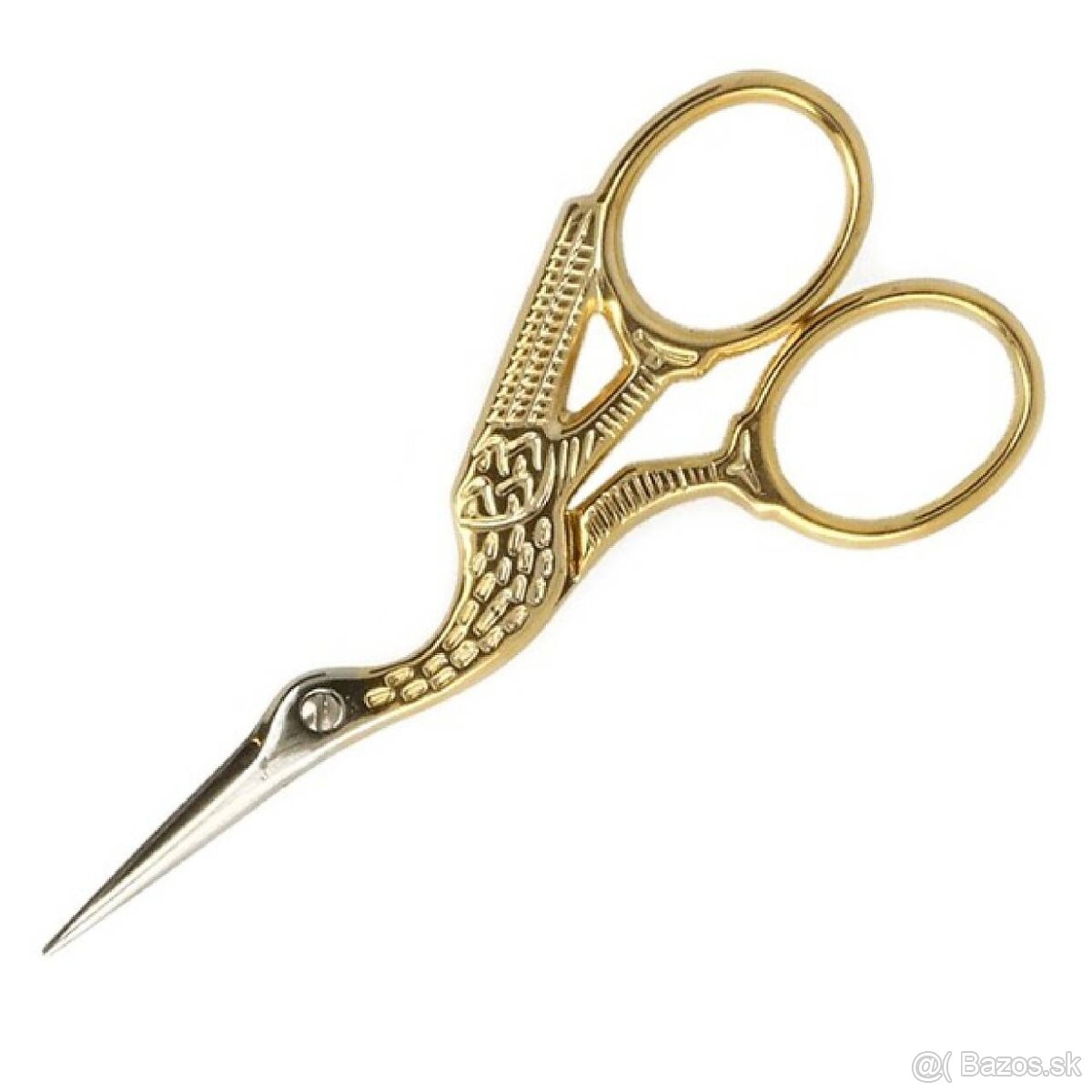 Vintage nožnice jemne zlaté - 11
