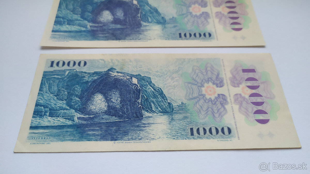 1000 Kčs kolok CZ lepený - 11