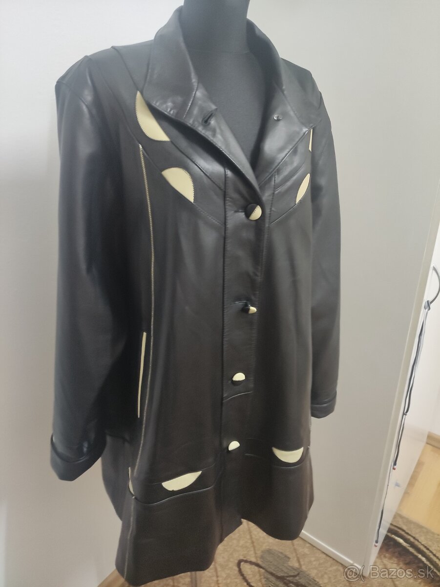 Exkluzívna kožená bunda, veľkosť 54-57 - 11