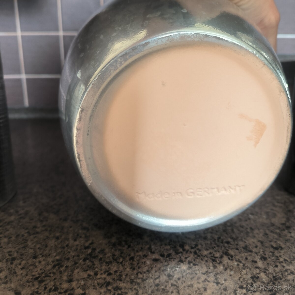 Kvetináče strieborné keramické - 11