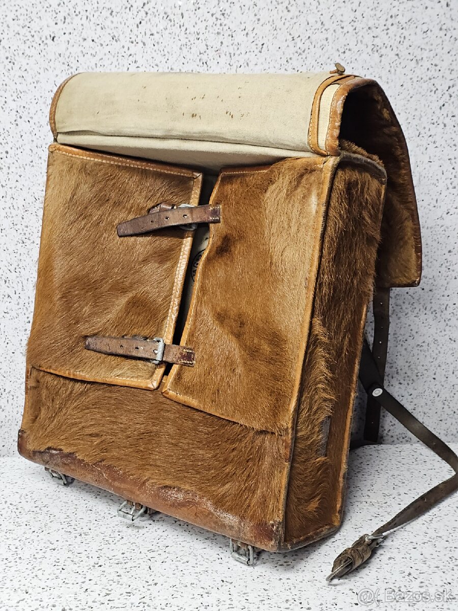 Unikátny starožitný batoh 》Švajčiarsko z roku 1955 - 11