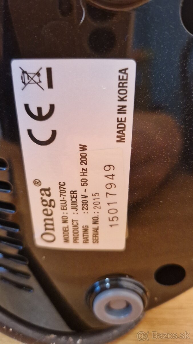 Odstavovac Sana Juicer Omega EUJ 707 - 11