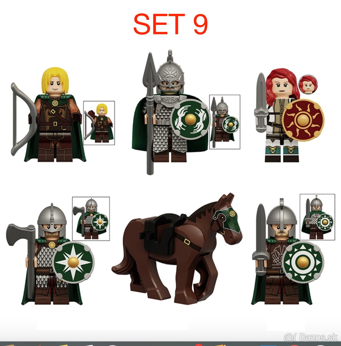 Figúrky pán prsteňov 1 (8ks) - typ lego - nové - 11