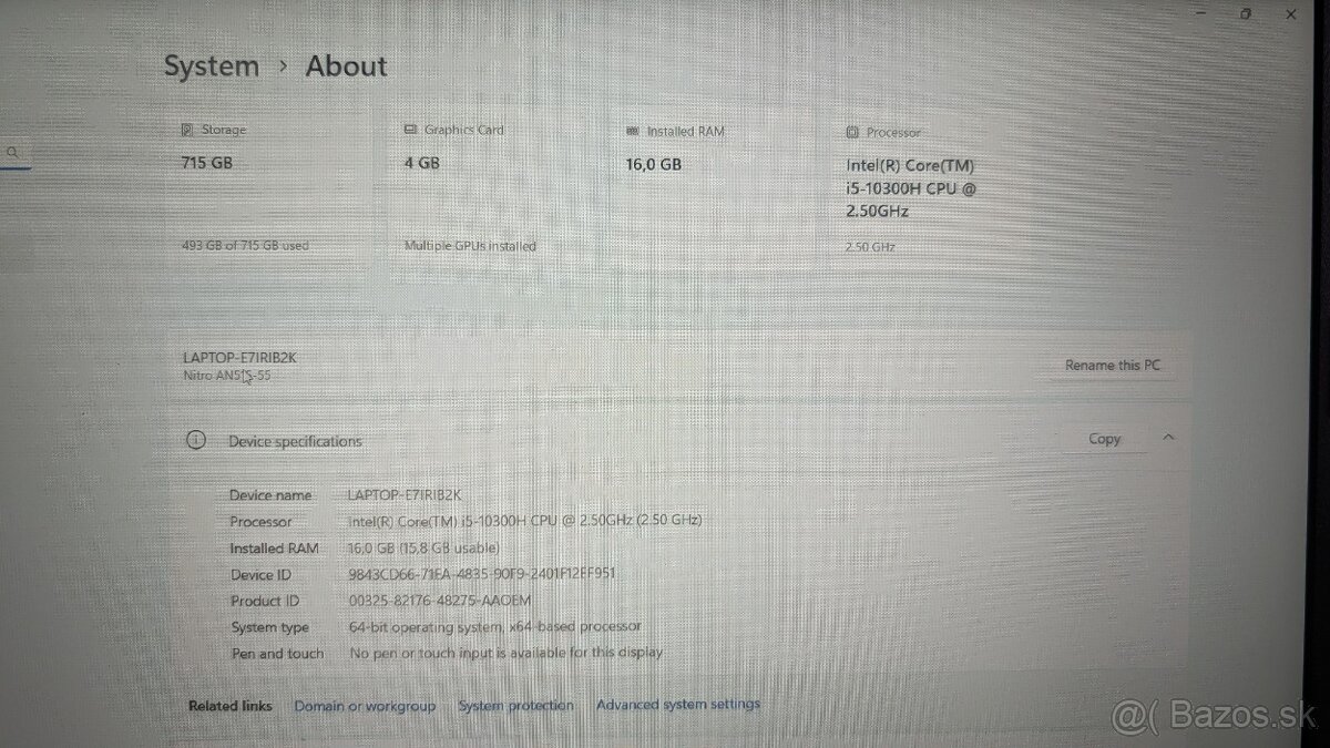 Herny Notebook Acer Nitro5 - N20C1 - 11