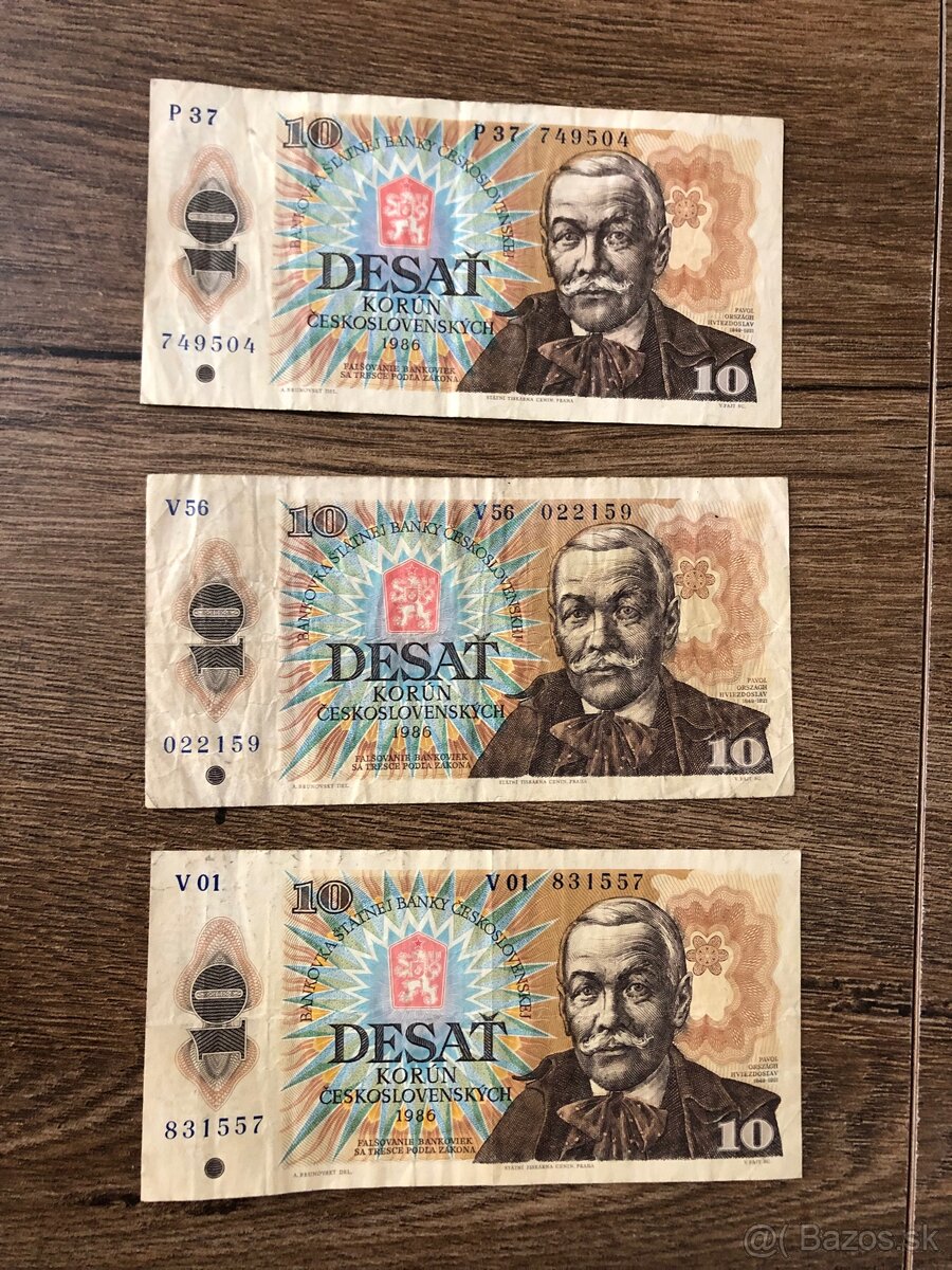 Bankovky PROTEKTORÁT a ČSR 2 - 11