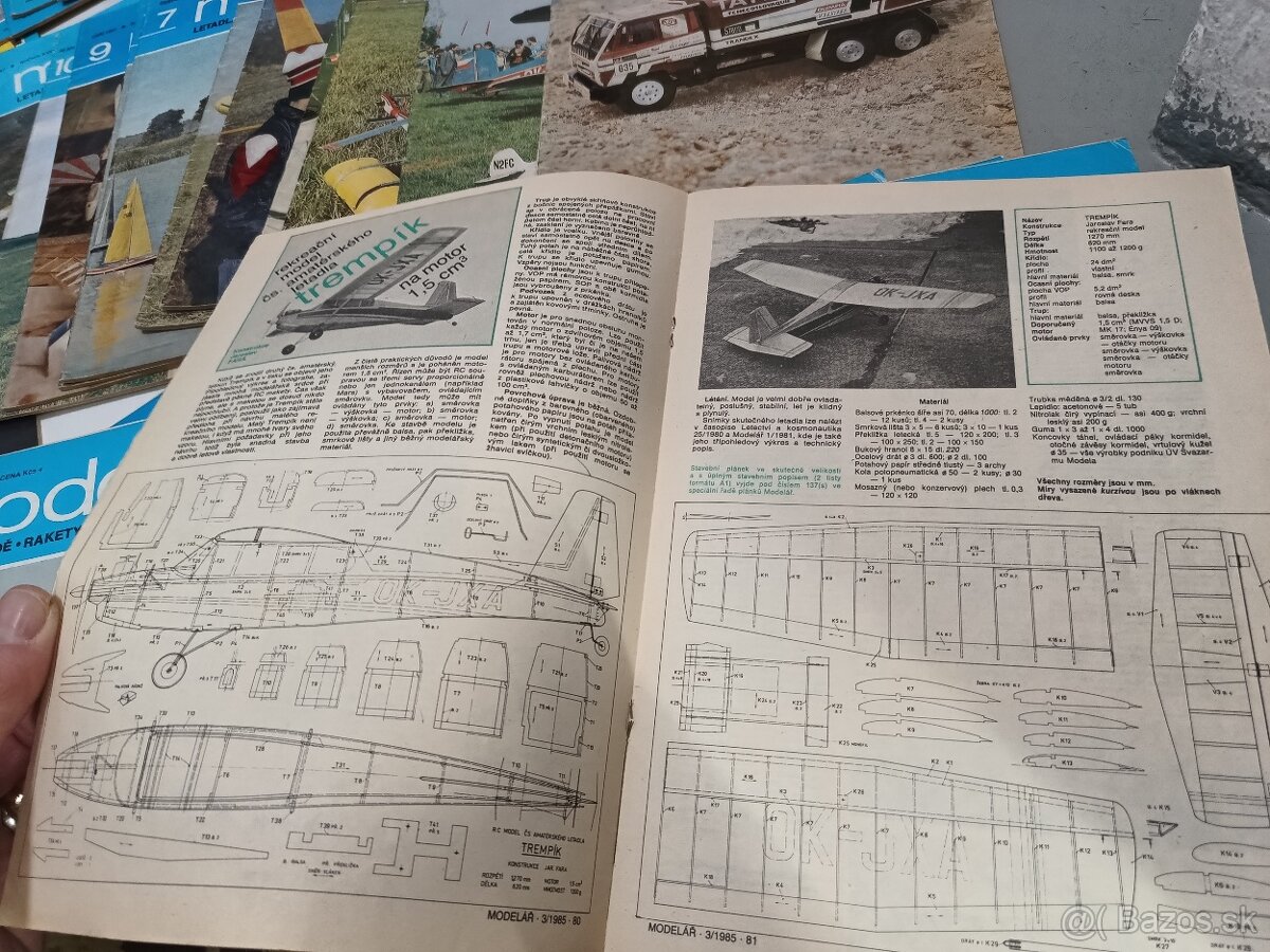 časopis Modelár 1979-1991, 58 čísiel - 11