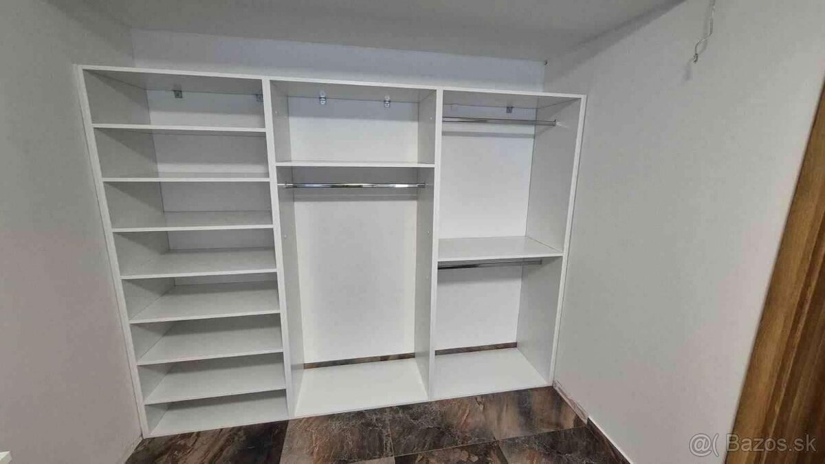 Predám šatníkové regále - úplne NOVE - DEKOR - Biela - 11