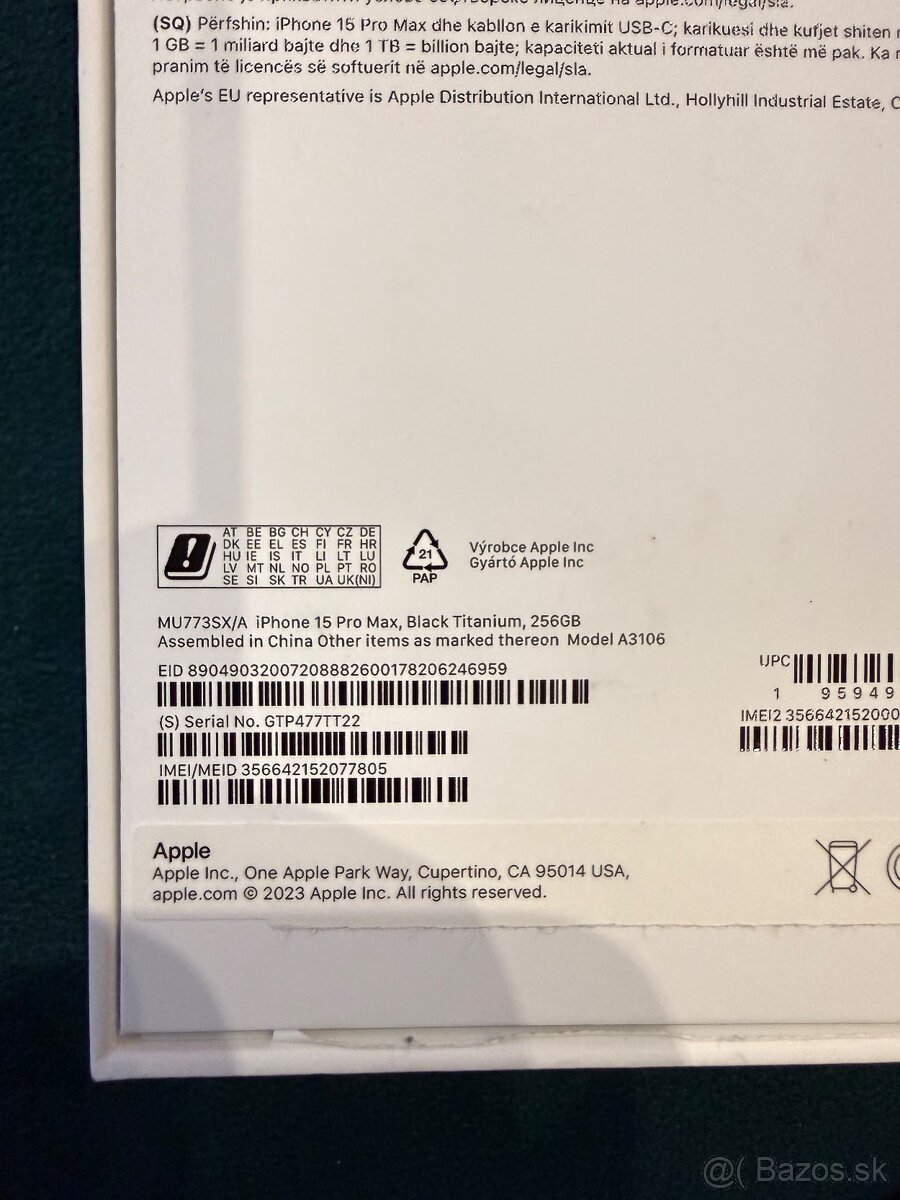 Predám Iphone 15 pro max 256GB V ZÁRUKE - 11