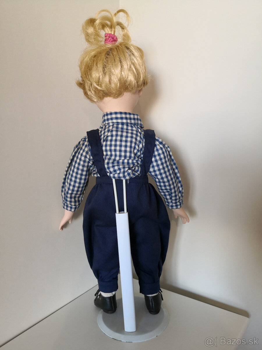 Stará porcelánová zberateľská bábika 42cm - 11