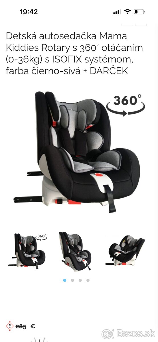 Predám kvalitnú autosedacku mama kiddies - 11