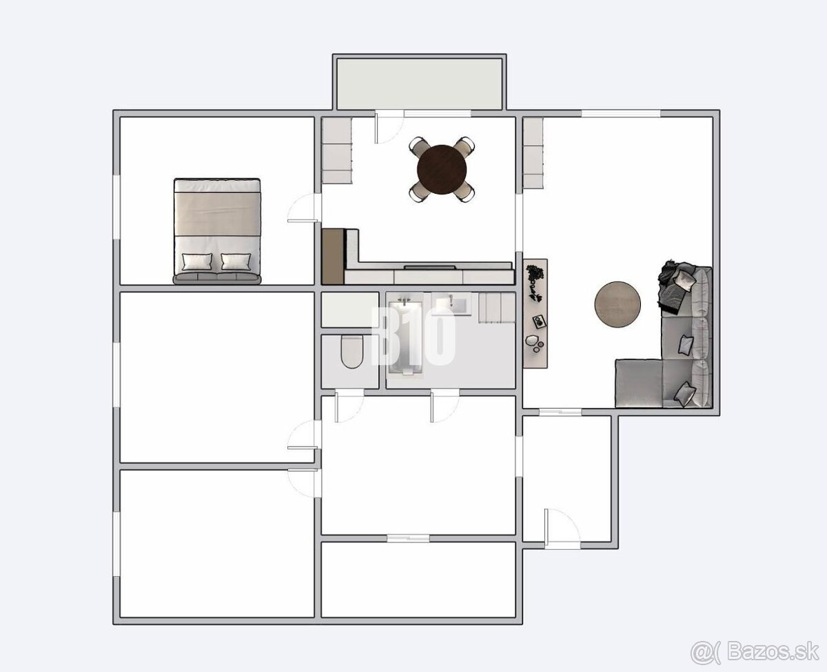 Štýlový 4izbový byt 100m2 - pripravený na nasťahovanie - 11