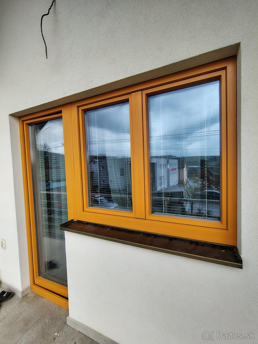 Ponúkam hliníkovú kapotáž na drevené eurookná - 11