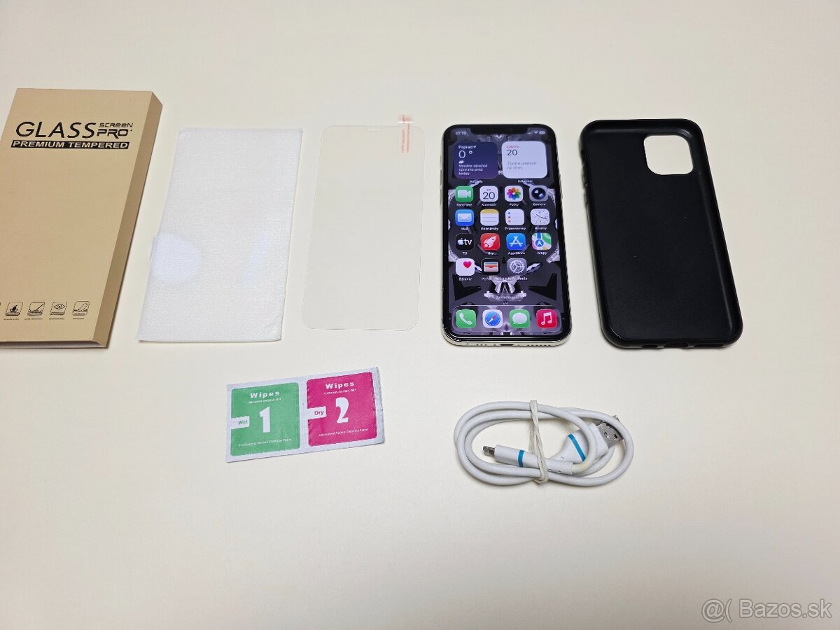 APPLE IPHONE 11 PRO 64GB SILVER ,ZDRAVIE BATERKY 100% - 11