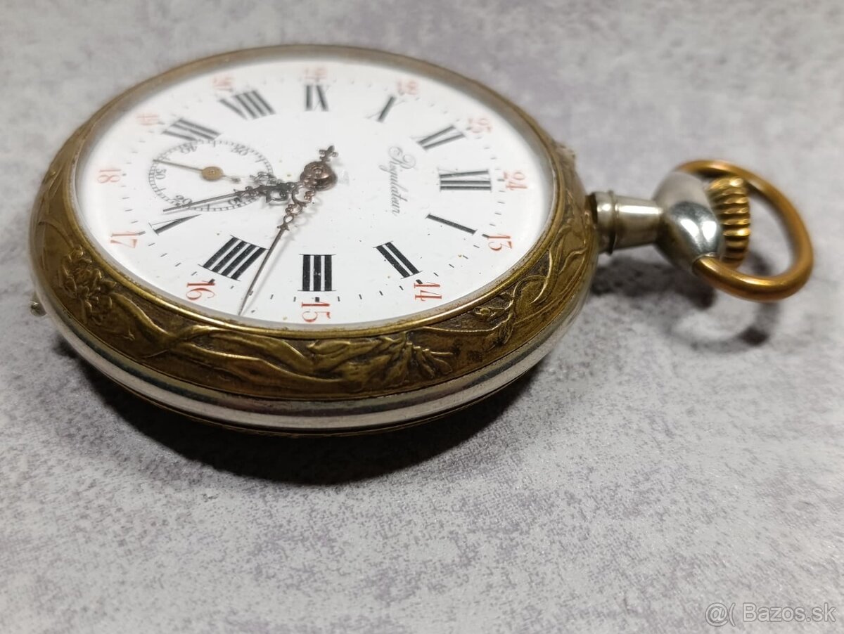 Obrovské kapesní hodinky Régulatéur, 67mm, 192g - 11