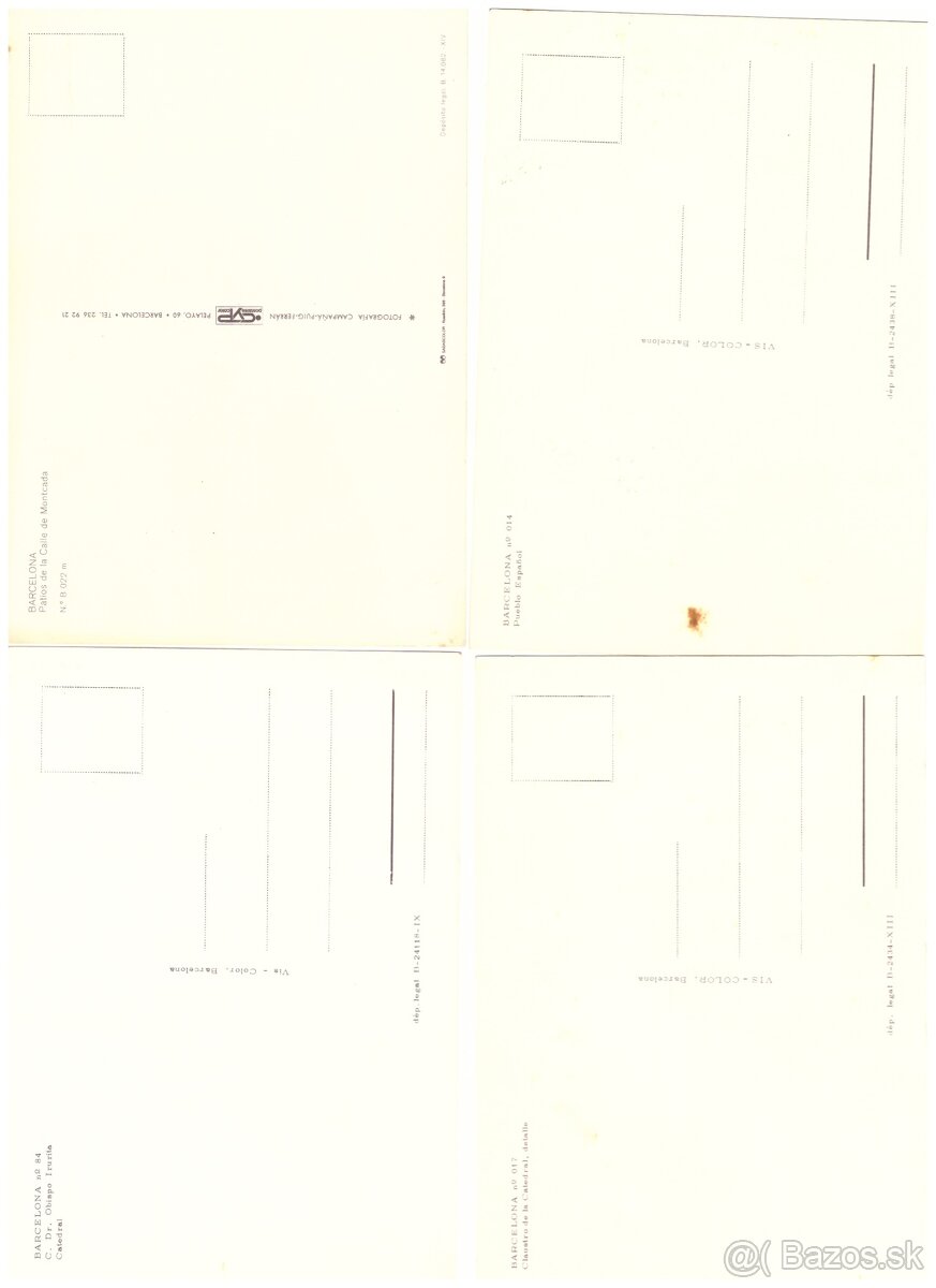 Pohľadnice mix svet farebne 1 - 11