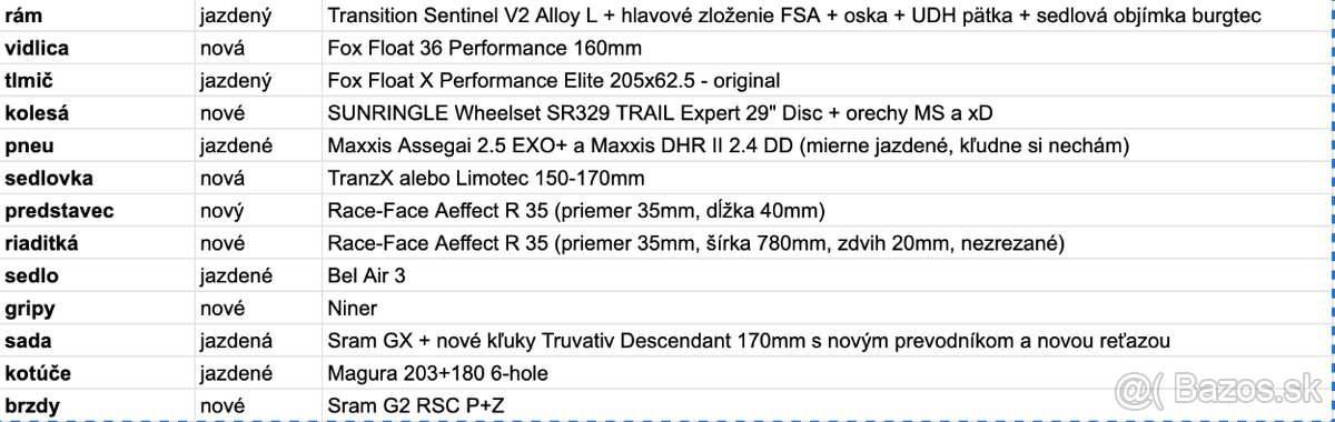 Transition Sentinel V2 L + nové komponenty - 11
