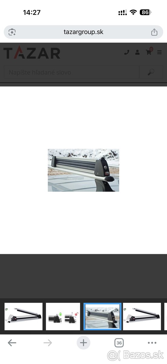 Strešný nosič Nordrive + nosič lyži - 11