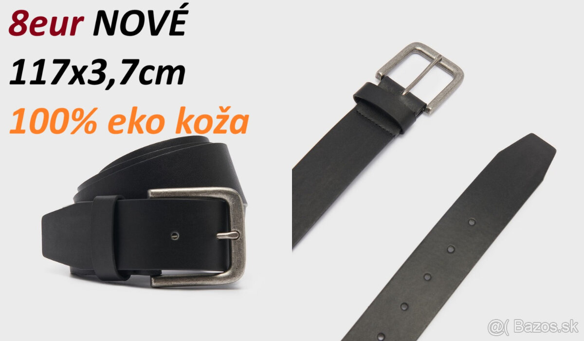 Podkolienky Zlatan 2 páry, Opasok Textilný, Eko Koža, Koža - 11