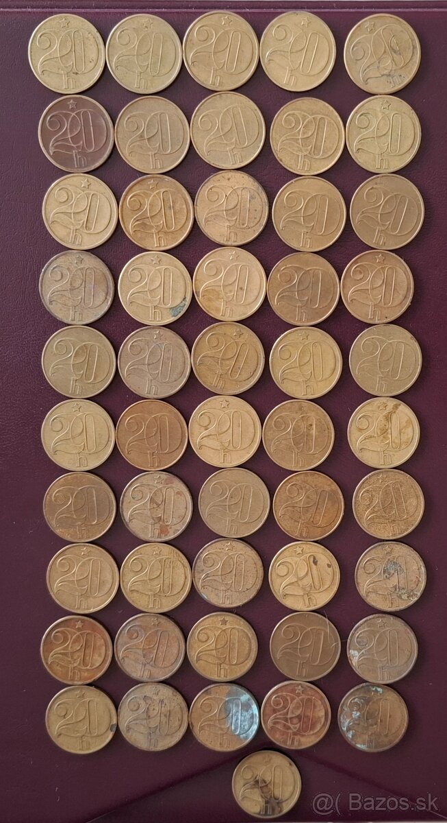 Československé mince,haliere . - 11