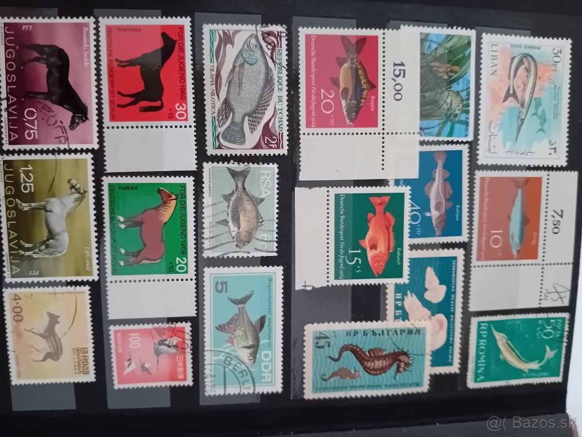 Známky v albume fauna - 11