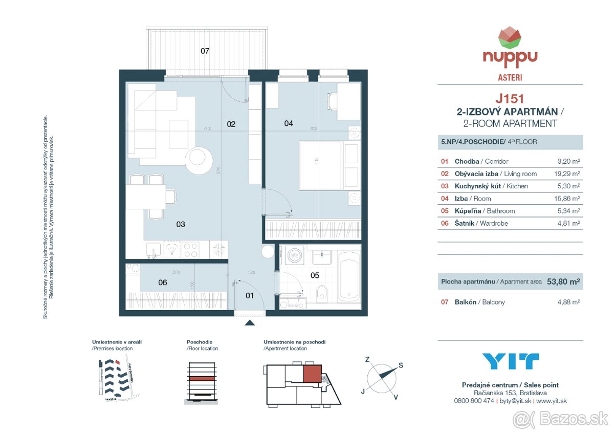 Novostavba zariadeného 2izb. bytu s parkingom - 11