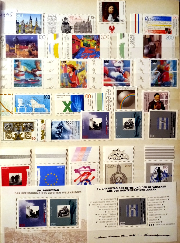 Predám poštové známky DEUTSCHLAND čisté roky 1990 - 2000 - 11