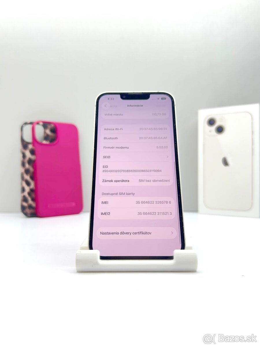 iPhone 13 128GB STARLIGHT TOP STAV 100% BATÉRIA - 11