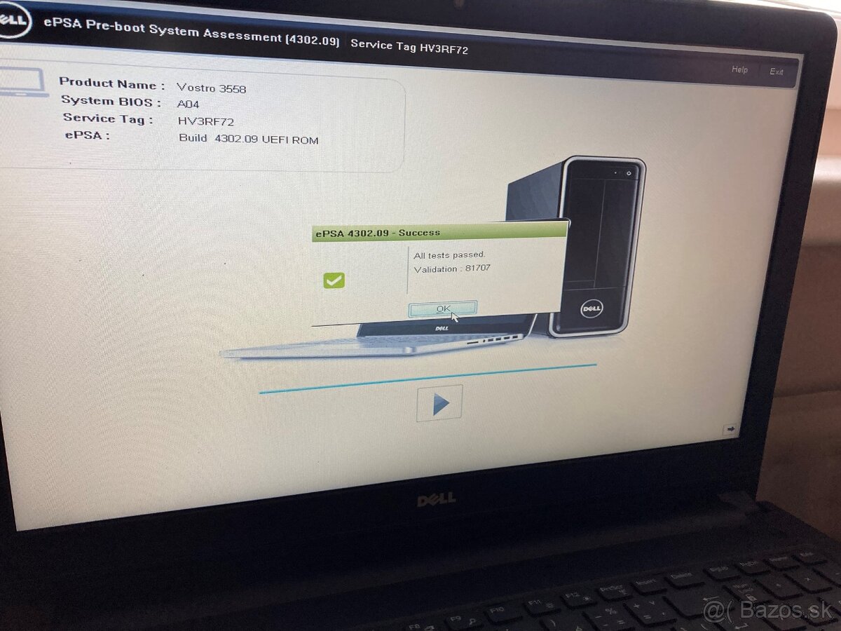 DELL VOSTRO 3558 i3-4005U 1.7GHz 4GB - 11
