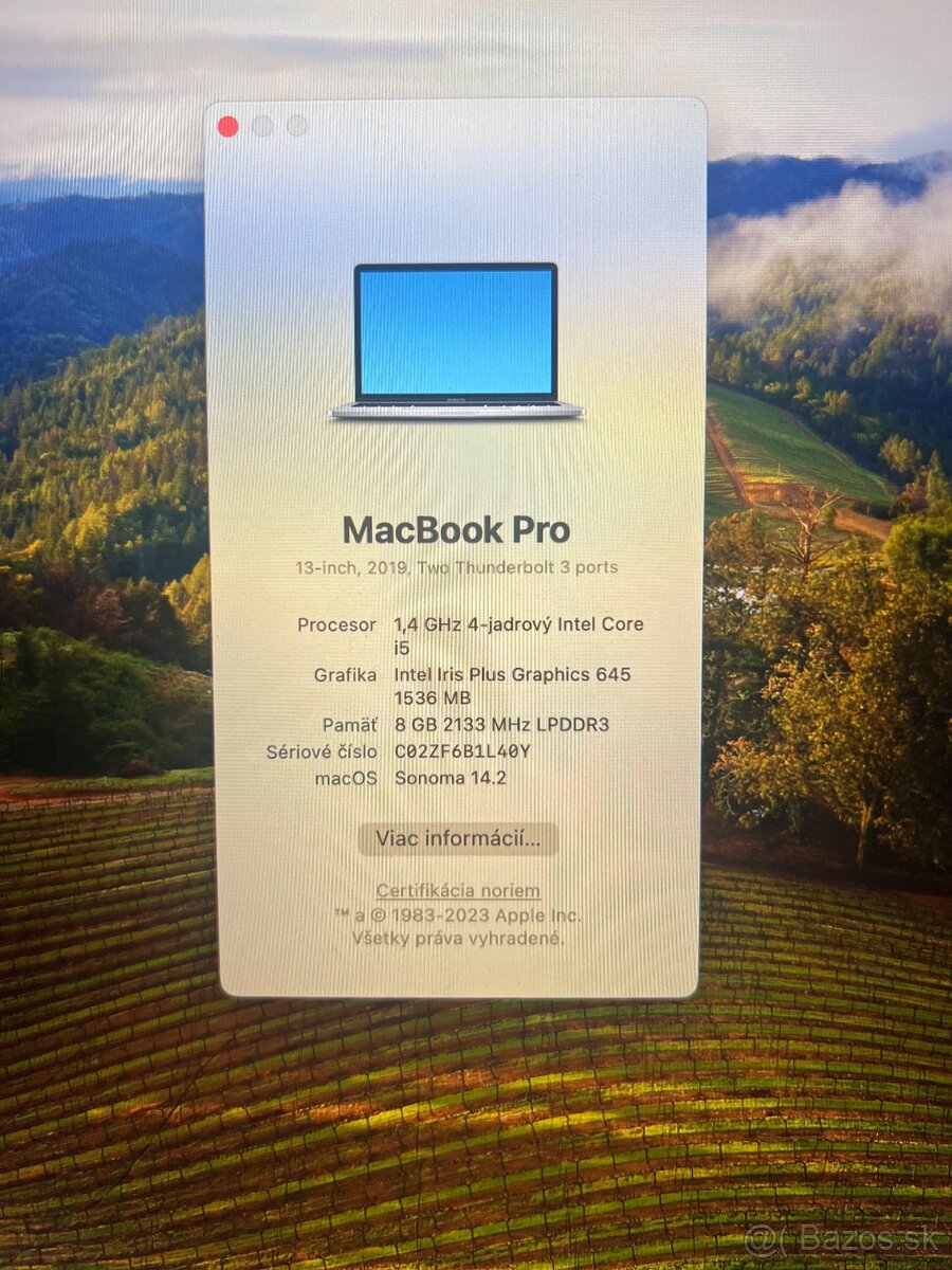 Macbook Pro 13” 2019 s TouchBarom AKO NOVÝ - 11