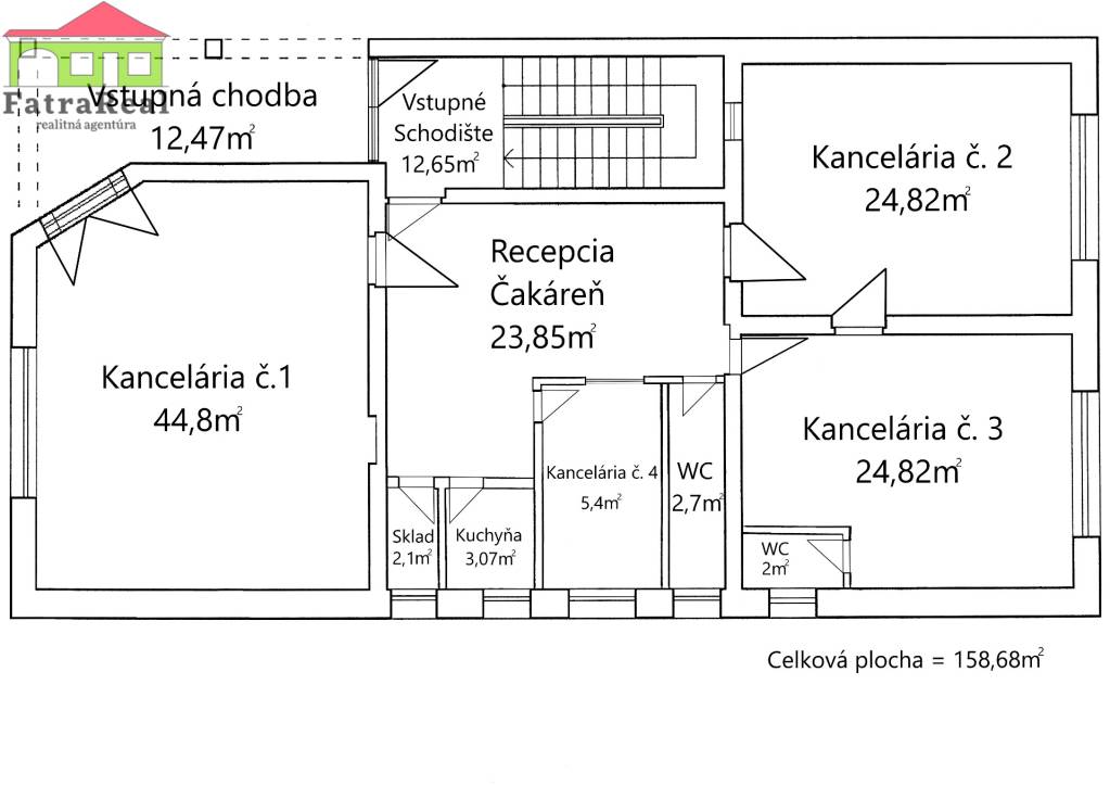 Na prenájom elegantné priestory v centre mesta Ružomberok - 11