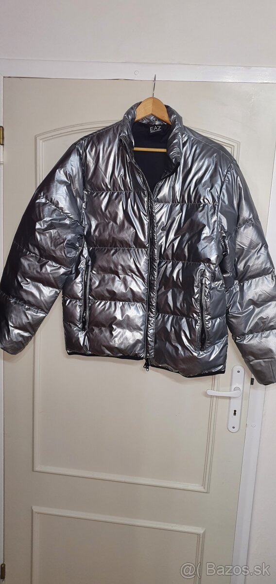 Armani bunda strieborna leskka veľkosť L - 11
