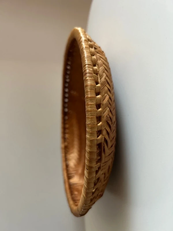 2 ks staré ratanové misky - 11