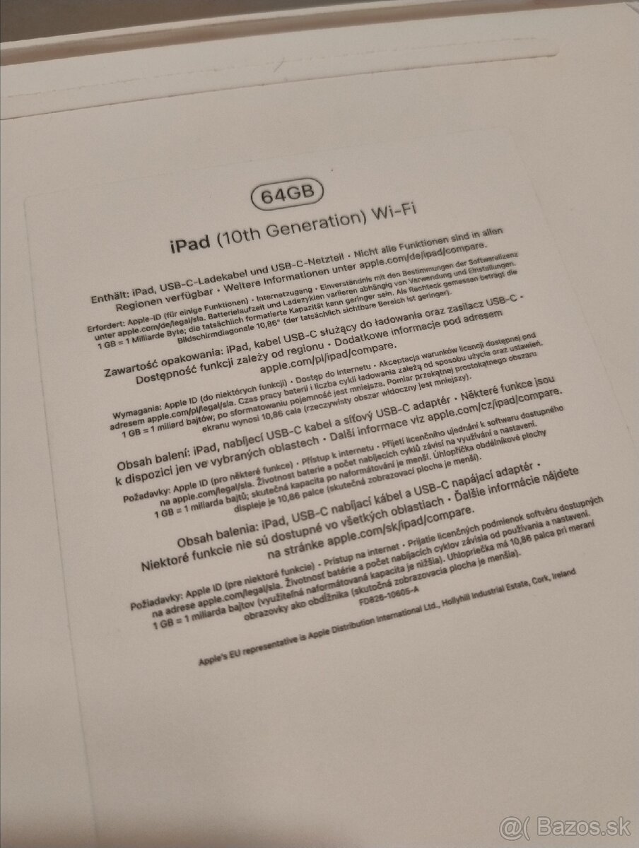 Apple iPad 10 gen 64gb - Rozbalený nový - 11