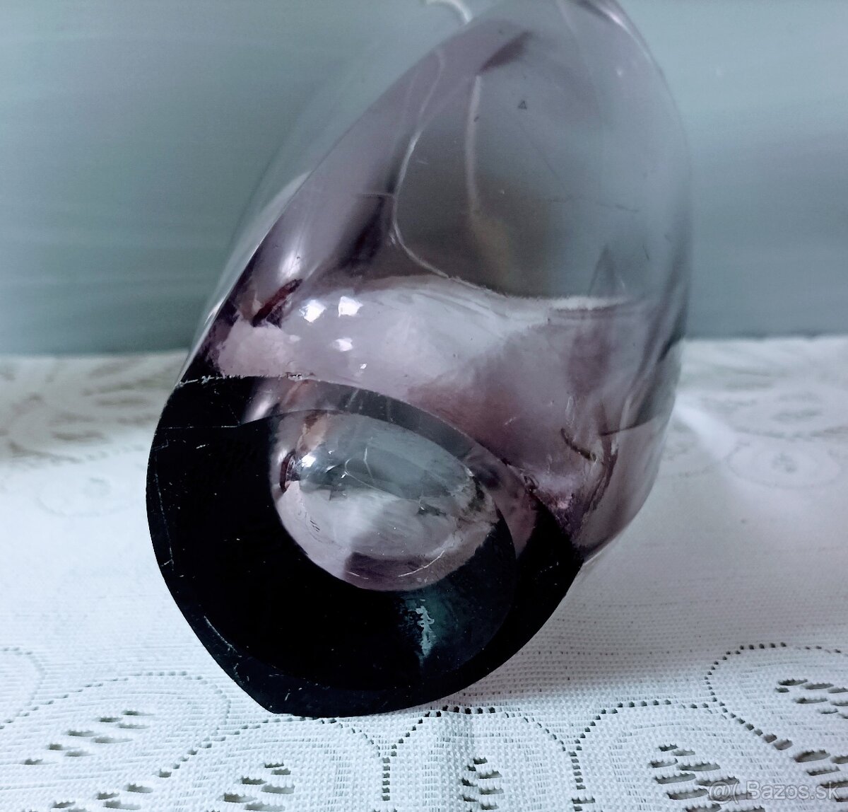 Hutné sklo - misy , váza - 11