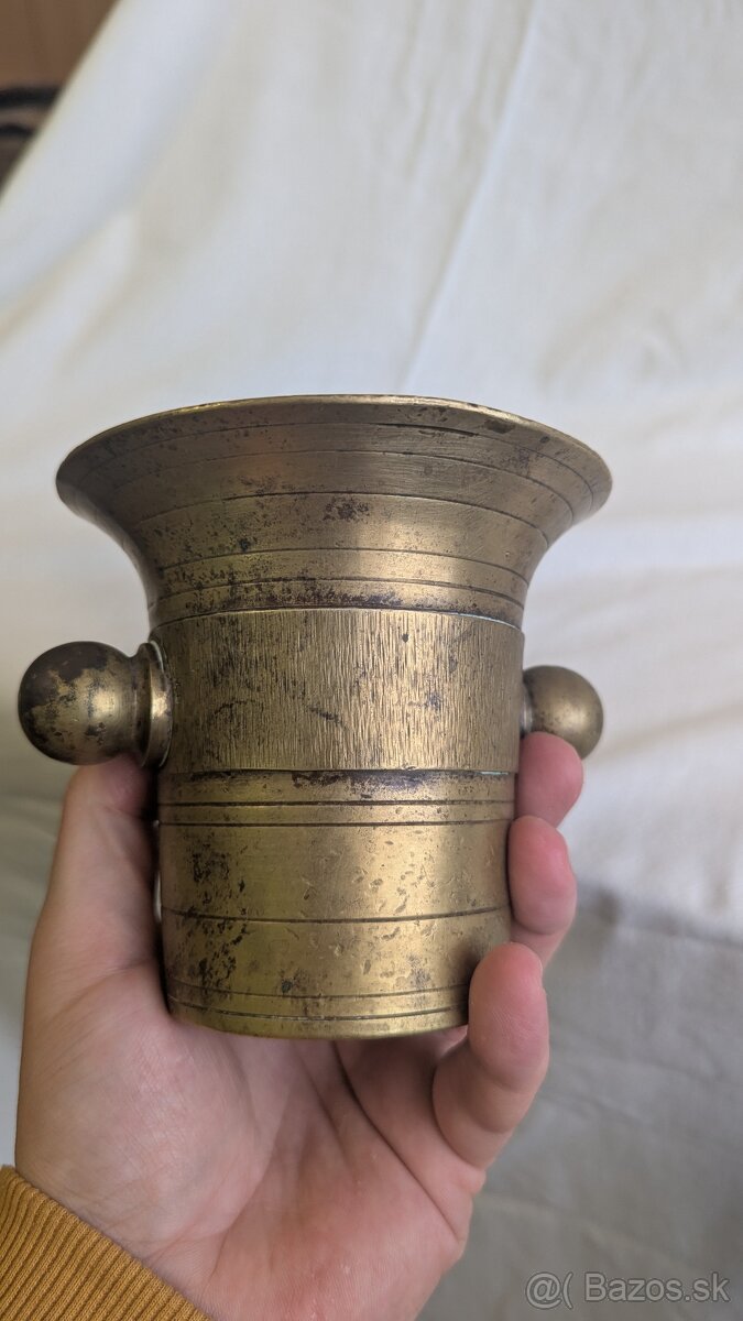 Predám 2 mosadzné mažiare - 11